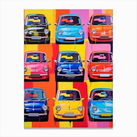 Classic Car Pop Art 3 Canvas Print