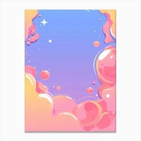 Bubbles Background Canvas Print