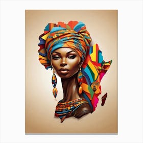 African Woman Canvas Print