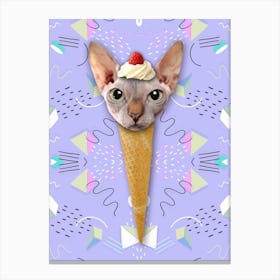 Sphynx Ice Cream Canvas Print