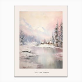 Dreamy Winter Painting Poster Whistler Canada 1 Canvas Print