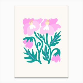 Pink Flowers Canvas Print