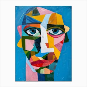 Abstract Portrait Of A Man 12 Canvas Print