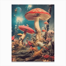 Mushroom Collage 7 Canvas Print