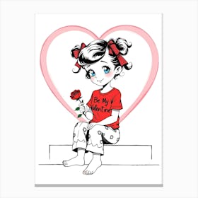 Be My Valentine - Cute Leinwandbild