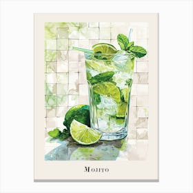 Mojito Tile Poster 1 Canvas Print