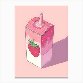 Strawberry Ice Cream Canvas Print