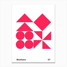 Geometric Bauhaus Poster 57 Canvas Print