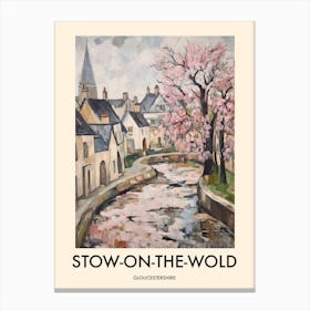 Stow On The Wold (Gloucestershire) Painting 7 Travel Poster Canvas Print