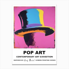 Top Hat Pop Art 2 Canvas Print