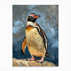 Adlie Penguin Volunteer Point Oil Painting 3 Canvas Print