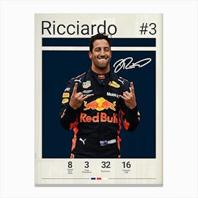 Daniel Ricciardo Canvas Print