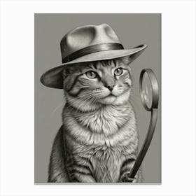 Cat In A Hat 1 Canvas Print