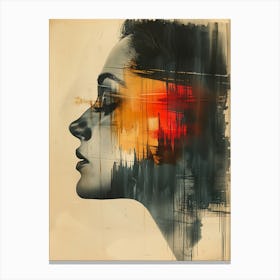 Face Of A Woman Canvas Print