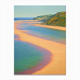 Blackpool Sands Devon Monet Style Canvas Print