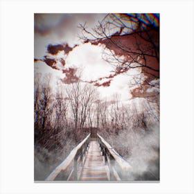 Bridge In The Woods Canvas Print