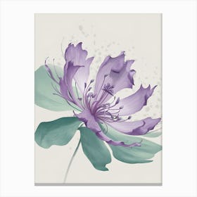Purple Flower 1 Canvas Print