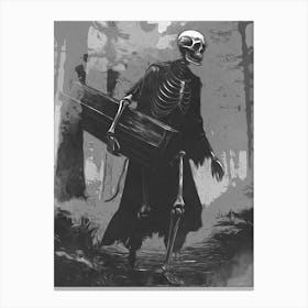 Skeleton Of Death Canvas Print