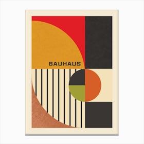 Bauhaus Abstract Colourful Print 2 Canvas Print