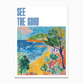 See The Good Poster Coastal Vista Matisse Style 9 Canvas Print