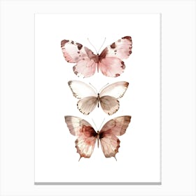 Watercolor Butterflies 1 Canvas Print