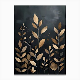 Gold Leaves Canvas Print Canvas Print