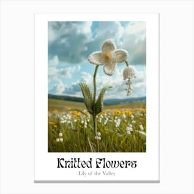 Knitted Flowers Lily Of The Valley 1 Canvas Print
