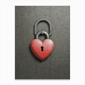 Heart Lock Canvas Print