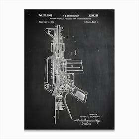 Ar 15 Patent Print Ar 15 Art Ar 15 Decor Gun Patent Ar 15 Gun Patent Gun Blueprint Patent Art Print Patent Print G1551 Canvas Print