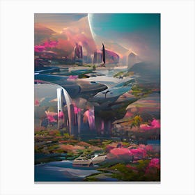 City In The Sky Canvas Print