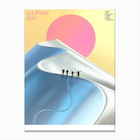 Alpine Ski Canvas Print