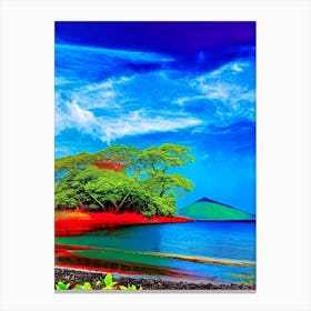 Isla De Ometepe Nicaragua Pop Art Photography Tropical Destination Canvas Print