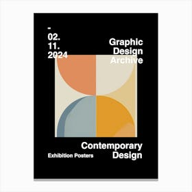 Graphic Design Archive Poster 38 Canvas Print