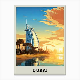 Dubai At Sunset Canvas Print