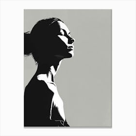 Silhouette Of A Woman 8 Canvas Print