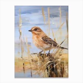 Bird Painting Cowbird 2 Canvas Print