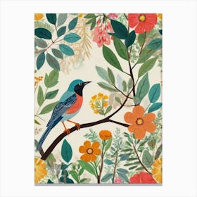 Bird On A Branch Style Henri Matisse Canvas Print