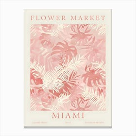 Flower Market Miami 1 Canvas Print