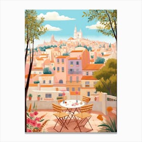 Alicante Spain 2 Illustration Canvas Print