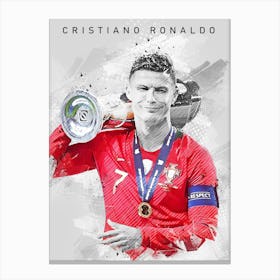 Cristiano Ronaldo Drawing Style Canvas Print