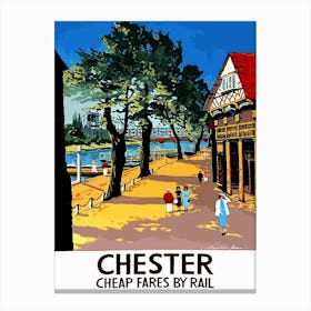 Chester, City Station, England Canvas Print