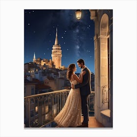 Wedding Night In Istanbul Canvas Print