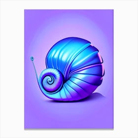 Periwinkle Snail 1 Pop Art Canvas Print