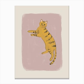 Yellow Cat Canvas Print