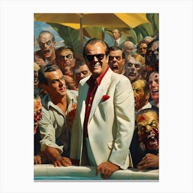 Jack With Zombie Friends Canvas Print
