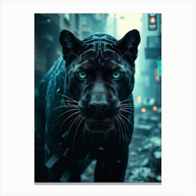 Black Panther 4 Canvas Print