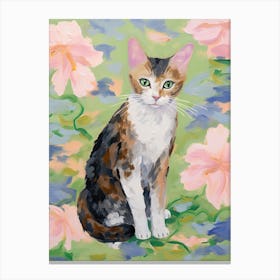 A Singapura Cat Painting, Impressionist Painting 1 Canvas Print