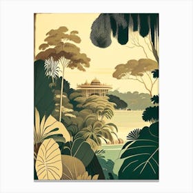 Palau Rousseau Inspired Tropical Destination Canvas Print