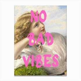 No Bad Vibes 1 Canvas Print