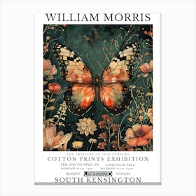 William Morris Exhibition Insects Series 3 Canvas Print